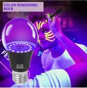 Resim Willowhaven 12w Led A19 Siyah Işık Lambası 1 Paket Uv Işık Flaşör Parti Vücut Boyama 