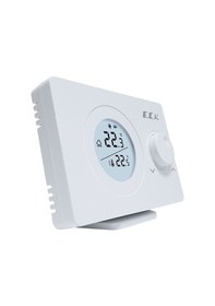 Resim E.C.A. Poly Pure 100 W Kablosuz Oda Termostatı Beyaz 