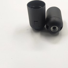 Resim Retro Vitrini Dekoratif Plastik E-27 Düz Geçmeli Duy Siyah (2 Adet) 