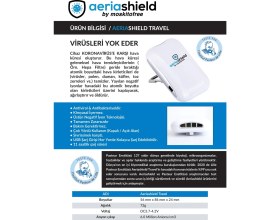 Resim Moskitofree Aeriashield Travel Hava Temizleme Cihazı 