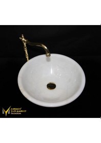 Resim Muğla Kristal Beyaz Tasarım Lavabo 