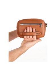 Resim Newish Polo Erkek El Askılı Portföy Clutch El Çantası New256 - Taba 