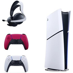 Resim Sony Playstation 5 Slim + 2. Kırmızı Dualsense + Pulse 3D Kablosuz Kulaklık (İthalatçı Garantili) 
