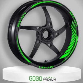 Resim Reflektör Kırmızı Yamaha Mt-07 Uyumlu Racıng 1 Set Jant Şeridi 