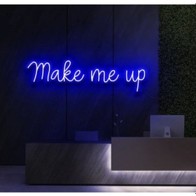 Resim Twins Led Make Me Up Yazılı Neon Tabela Mavi Model:model:32413366 Mavi 
