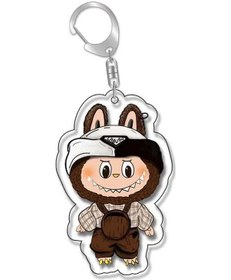 Resim 5.5 Cm/2.17in Labubu Küçük Koyun Anahtarlık Sevimli Karikatür Akrilik 17635 