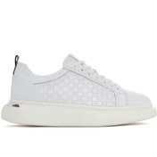 Resim Derimod Erkek Beyaz Bağcıklı Kalın Tabanlı Deri Sneaker 25SFD641418 
