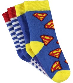 Resim Superman Havlu 2'li 2-12 Yaş Erkek Soket Çorap - Standart / 8-9 Yaş 