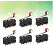 Resim Vkemall Siyah 250v 5a Spdt Mikro Anahtar - 1no 1nc Anlık Aksiyon, Rulman Kolu, 3-pin Terminal, Elektrikli Cihazlar İçin 12 Adet 5 