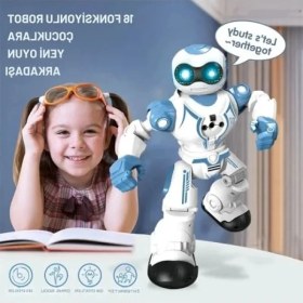 Resim 16 Fonksiyonlu Şarjlı Uzaktan Kumandalı Robot - Ses ve Işık Efektli 