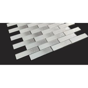 Resim MozaiKristaL Mutfak Tezgah Arası Kristal Cam Mozaik. Cam ölçüsü: 23x98 mm. File ölçüsü: 30x30 cm. ( 1 Koli = 11 File Karo = 1 m2 Fiyatıdır ) 