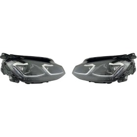 Resim GSK TİCARET Volkswagen Golf Far 7 13-17 (Upgrade) /Golf 7,5 2017-2020 (Takım) / (Çift J Led) ,SY-GOLF7-7.5 