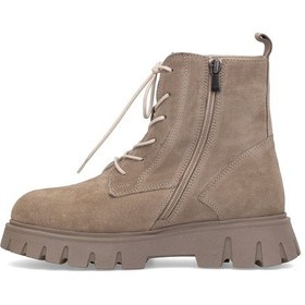 Resim Elit Dravelle Kadın Hakiki Süet Deri Klasik Bot Vizon Vizon 