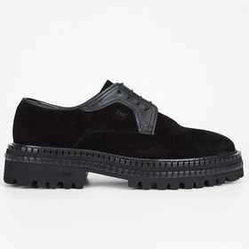 Resim Tamer Tanca Erkek Hakiki Deri Casual Ayakkabı 537 3248 Erk Ayk Sk23/24 Sıyah Suet/ant Siyah 