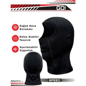 Resim Hnc Sport Motosiklet Balaklava Nefes Alan Motorcu Termal Maske - Çok Amaçlı Sporcu Maskesi 