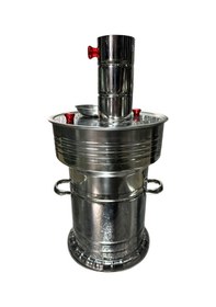 Resim Odunlu Çift Musluklu Çelik Semaver 7 Lt -107 