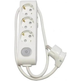 Resim Multi-let 3'lü Anahtarlı 10 Metre Topraklı Çocuk Korumalı Kablolu Grup Priz 