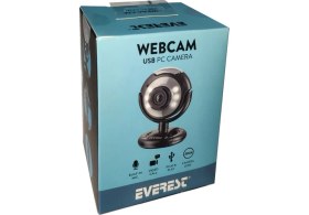 Resim Everest SC-824 300K 480P USB Mikrofonlu LED Webcam 