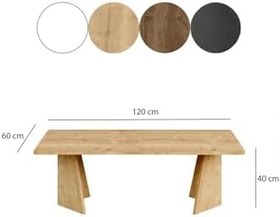 Resim Neostill Duetto Sehpa/Safir Meşe Renk&120X60 Cm 