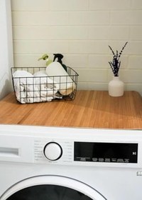 Resim Orret Home Kaydırmaz Tabanlı Bambu Banyo Paspası - 70x45 cm Doğal Ahşap Bambu Mat, Suya Dayanıklı, Kaymaz Paspas, Dekoratif ve Hijyenik Zemin Kaplama (1, 50x120) 