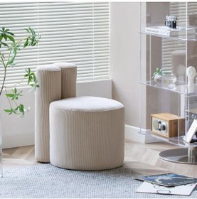 Resim S Home Design Concept Helen Tavşan Silindir Puf Berjer , Fitilli Kadife 