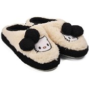 Resim Aspor Beyaz Siyah Hello Kitty Desenli Kadın Panduf Aspor