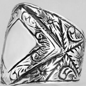 Resim Archer Zihgir Design 925 Sterling Silver No Stone Mens Ring - US: 8.75 / 59 mm / Turk: 19 