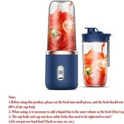 Resim Sunshine022 Taşınabilir Usb Şarjlı Mavi Smoothie Ve Meyve Suyu Sıkacağı 