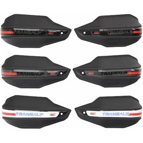 Resim GP Kompozit Honda XL750L Transalp 2023-2024 Uyumlu Plastik Elcik Koruma Siyah 
