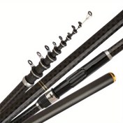 Resim Karbon Fiber Uçan Balıkçılık Kamışı - Kolay Taşıma için Teleskopik Tasarım, Orta-Hızlı Eylem & Orta-Ağır Hissetme - Yüksek Kaliteli Rehber Halkalar & Pürüzsüz Hat Yönlendirme - Çift Amaçlı Tatlısu Tuzlu Su Kamışı - Balıkçılar İçin İdeal Hediye (Babalar Günü, Bağımsızlık Günü), Taşınabilir Balıkçılık Kamışı, Balıkçı Ekipmanı, Ergonomik Tutuş, Dayanıklı Yapı, Seyahat Balıkçıları 