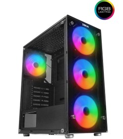 Resim Zeiron Z-Master X100 4x120 MM RGB Fanlı Oyuncu Kasası 