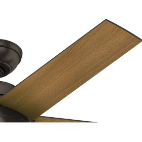 Resim Hunter Stile Çağdaş Bronz - 117 Cm. Aydınlatmalı Tavan Vantilatörü 