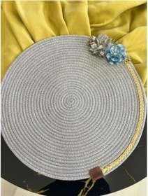 Resim Periboia Decohandy 39cm Çiçekli Jüt Örme Supla Amerikan Servis 