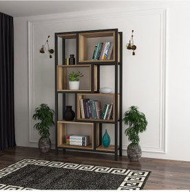 Resim Tiryaki Aksesuar Tokyo Metal Kitaplık 5 Raflı 80 CM 