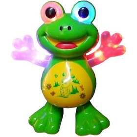 Resim Işıklı Pilli Müzikli Dans Eden Kurbağa 