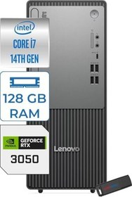 Resim Lenovo Thinkcentre Neo 50T Gen 5 Intel® Core™ İ7-14700 128GB Ddr5 256GB SSD 6GB/RTX3050 WIN11PRO Mini Tower Masaüstü Bilgisayar 12UD001UTR23P36+ZETTAUSBBELLEK 