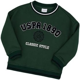 Resim U.S. Polo Assn. Erkek Çocuk Koyu Yeşil Sweatshirt 50308542-VR079 