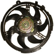 Resim Fiat Doblo 01/05 Radyatör Fanı Motorlu 1.2/1.6cc 7 Kanat 