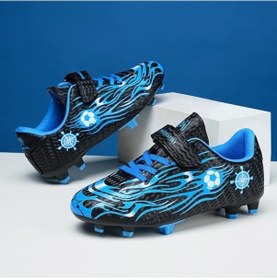 Resim Snapbuy Blue Ocean Spor Futbol Ayakkabısı Krampon Siyah - Mavi 