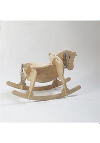 Resim Ahşap Sallanan At-de, Sallanan Çocuk Oyuncak, Bebek Oyuncakları, Montessori Çocuk Aktivite 