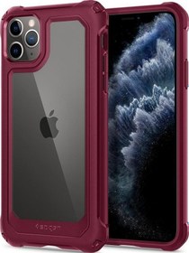 Resim Spigen iPhone 11 Pro İle Uyumlu Kılıf Gauntlet Iron Red 