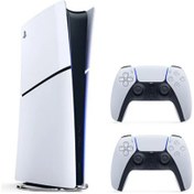 Resim Sony PS5 Slim 1 TB Digital Edition+2.Dualsense Kol (CFI-2016B) Avrupa Versiyon (İthalatçı Garantili) Beyaz 