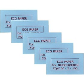 Resim Ecg Kağıdı Nihon Kohden Fqw 50-2-100 Z Katlamalı 5 Adet 100 Sayfa 