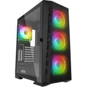 Resim Rampage Glare Mesh Siyah 4X120MM Argb Fanlı 650W 80PLUS Midt Atx Gamıng Kasa 