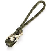 Resim Supretu Supretu Erkekler Viking Anahtarlık - Spartan Savaşçı Aksesuarı, El Yapımı Halat Bıçak Ve Araba Anahtarlığı Fildişi 13 Cm 