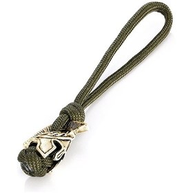 Resim Supretu Supretu Erkekler Viking Anahtarlık - Spartan Savaşçı Aksesuarı, El Yapımı Halat Bıçak Ve Araba Anahtarlığı Fildişi 13 Cm 