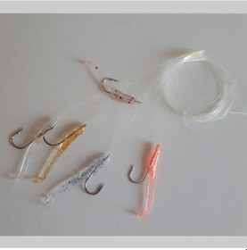 Resim Aldos Silikon At Çek Takımı, Silikon Balıklı Çapari 3,5cm Karışık 2 Adet 