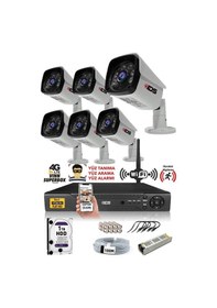 Resim IDS DS-2027HD-SET6-1TB 6 Kameralı 1080P Full HD 5 MP Sony Lensli Kamera Seti - 2027 