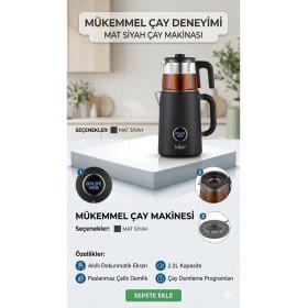 Resim Aaa Brillant Akıllı Dokunmatik Ekranlı Çay Makinesi - 2.2l Kapasite - Inci Beyazı 