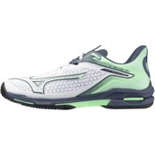 Resim Mizuno Wave Exceed Tour 6 AC Erkek Tenis Ayakkabısı Beyaz / Mavi 